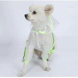 Pets Hooded Raincoats Reflective Strip Dogs Rain Coat Waterproof Jacket Breathable