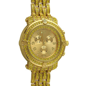 Custom Sport Lemonade Iced Out Watch - Presidential Brand (R)