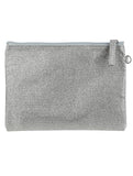 SHIMMER FINISH FABRIC CLUTCH MAKEUP POUCH - Presidential Brand (R)