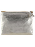 METALLIC FINISH VINYL CLUTCH MAKEUP POUCH - Presidential Brand (R)