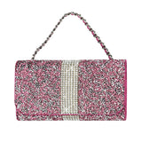 HORIZONTAL DIAMONDS POUCH IPHONE6/ 6S 4.7INCH PLUS-HOT PINK INNER SIZE: 5.84X3.04X0.67 INCH - Presidential Brand (R)