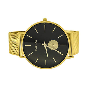 Gold Subdial Mesh Band Watch Black Dial - Presidential Brand (R)