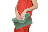 Green Envelope Clutch Bag - Presidential Brand (R)