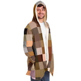 Mens Jackets, Brown Tone Swatch Style Fleece Jacket - Presidential Brand (R)