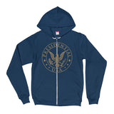 Presidential USA Badge Gold Hoodie Sweater - Presidential Brand (R)