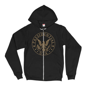 Presidential USA Badge Gold Hoodie Sweater - Presidential Brand (R)
