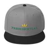 PRESIDENTIAL Gold Crown Logo Otto Cap 125-978 - Wool Blend Snapback - Presidential Brand (R)
