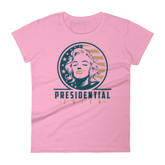 Presidential Chick Gold Women's Short Sleeve T-Shirt - Presidential Brand (R)
