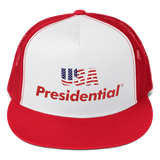 USA PRESIDENTIAL Trucker Cap (Red) - Presidential Brand (R)