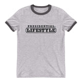 Presidential Lifestyle Black Ringer T-Shirt - Presidential Brand (R)