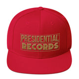 Presidential Records Gold Logo | Snapback Hat - Presidential Brand (R)