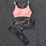 Women's Running Fitness Sports Bra Yoga Pants - Presidential Brand (R)