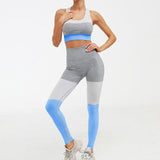 Seamless Patchwork Yoga Sets Women Fitness Clothing - Presidential Brand (R)