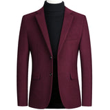 BOLUBAO Men Suit Brand New Men's Blazer Luxury Wool Thick Men Classic Business Suits Jacket Male Luxurious Slim Blazers - Presidential Brand (R)