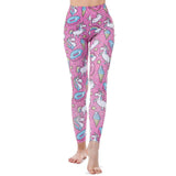 Unicorn Leggings Women Leggins Fitness Legging Sexy Pants 3d Printed Rainbow Star Cat Donuts - Presidential Brand (R)