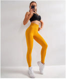 Seamless Leggings Women Fitness Running Yoga Pants High Waist Tummy Control Push Up Fitness Leggings Sport Gym Tights - Presidential Brand (R)
