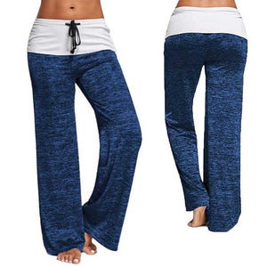 Women Sport Leggings Fitness Yoga Pants patchwork Wide Leg Fitness Leggins Clothing Loose Workout Trousers Sports Clothing suits - Presidential Brand (R)