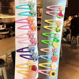 1Set Girls Cute Cartoon Animal Fruit Colorfur Hairpins Children Sweet Hair Clip Headband - Presidential Brand (R)