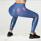 GOLD STAMPING Stretchy Fitness Workout Gym Leggings Women - Presidential Brand (R)