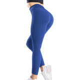 Yoga Pants Leggings Sport Women Fitness Gym High Waist Push Up Yoga Pants Jacquard Fitness Legging Running Trousers - Presidential Brand (R)