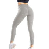 Yoga Pants Leggings Sport Women Fitness Gym High Waist Push Up Yoga Pants Jacquard Fitness Legging Running Trousers - Presidential Brand (R)