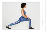GOLD STAMPING Stretchy Fitness Workout Gym Leggings Women - Presidential Brand (R)