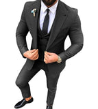 Slim Fit 3 Piece Suit Men Wedding Tuxedos Bridegroom Groomsmen Business Party Prom Blazer Jacket Pants Tie Vest | shoppresidential.com - Presidential Brand (R)