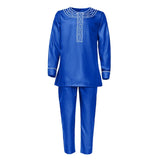 Dashiki Embroidery Shirt Pants 2 Pieces Set - Presidential Brand (R)