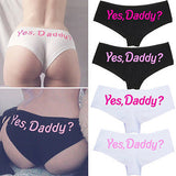 Sexy Panties Women Yes Daddy Funny Lingerie G-string Briefs Underwear Panties T string Thongs Knickers Hot Sale - Presidential Brand (R)