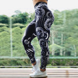 Leggings sport women fitness Print High Waist Leggings Fitness Sports Running Yoga Athletic Pants sport leggings - Presidential Brand (R)
