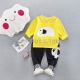 Baby Boys Girls Autumn Warm WaistCoat Sweatshirt Pants 3Pcs Infant Kids Children Sports Suit Toddler - Presidential Brand (R)