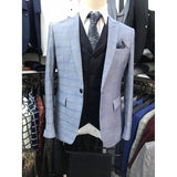 Men's Suit 3 Pieces Slim Fit Luxury Blazer Groom Tuxedo Jacket Pants Vest Set - Presidential Brand (R)
