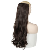 MERISI HAIR 5 Clips Synthetic Hair Long Straight Clip In Hair Extensions False Hair Black Hair Pieces for Women - Presidential Brand (R)