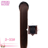 Ponytail Hairpieces WTB Long Silky Straight Drawstring Clip In Hair Tail False Hair 80cm Hair Extensions - Presidential Brand (R)