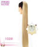 Ponytail Hairpieces WTB Long Silky Straight Drawstring Clip In Hair Tail False Hair 80cm Hair Extensions - Presidential Brand (R)