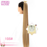 Ponytail Hairpieces WTB Long Silky Straight Drawstring Clip In Hair Tail False Hair 80cm Hair Extensions - Presidential Brand (R)