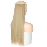 MERISI HAIR 5 Clips Synthetic Hair Long Straight Clip In Hair Extensions False Hair Black Hair Pieces for Women - Presidential Brand (R)