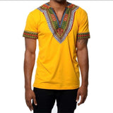 Africa Dashiki Dress Print Rich Casual Short Sleeve Shirt - Presidential Brand (R)