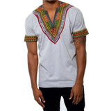 Africa Dashiki Dress Print Rich Casual Short Sleeve Shirt - Presidential Brand (R)