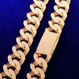 20MM Baguette Cuban Bracelet Chain Trendy Link Bling Zirconia Copper Rock Jewelry - Presidential Brand (R)