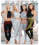 Autumn Patchwork Yoga Leggings High Elastics Pants For Women High Waist Hips Lifting Fitness Trousers Energy Fitness Sportswear - Presidential Brand (R)