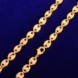 7mm Glossy Solid Bracelet Link Bling Chain - Presidential Brand (R)