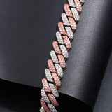 12mm Micro Pave CZ Cuban Link Chains Necklaces Luxury Bling Choker Iced Out Zircon Punk Women Men Couple Jewelry Christmas Gifts - Presidential Brand (R)
