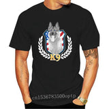 K9 Unit Thin Blue Line Flag Law Enforcement Officer Black T-Shirt Retro O Neck Tee Shirt - Presidential Brand (R)