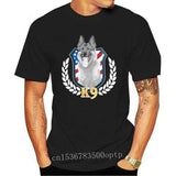 K9 Unit Thin Blue Line Flag Law Enforcement Officer Black T-Shirt Retro O Neck Tee Shirt - Presidential Brand (R)