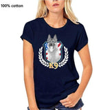 K9 Unit Thin Blue Line Flag Law Enforcement Officer Black T-Shirt Retro O Neck Tee Shirt - Presidential Brand (R)