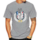 K9 Unit Thin Blue Line Flag Law Enforcement Officer Black T-Shirt Retro O Neck Tee Shirt - Presidential Brand (R)