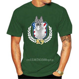 K9 Unit Thin Blue Line Flag Law Enforcement Officer Black T-Shirt Retro O Neck Tee Shirt - Presidential Brand (R)