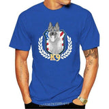 K9 Unit Thin Blue Line Flag Law Enforcement Officer Black T-Shirt Retro O Neck Tee Shirt - Presidential Brand (R)