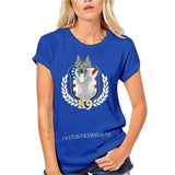 K9 Unit Thin Blue Line Flag Law Enforcement Officer Black T-Shirt Retro O Neck Tee Shirt - Presidential Brand (R)